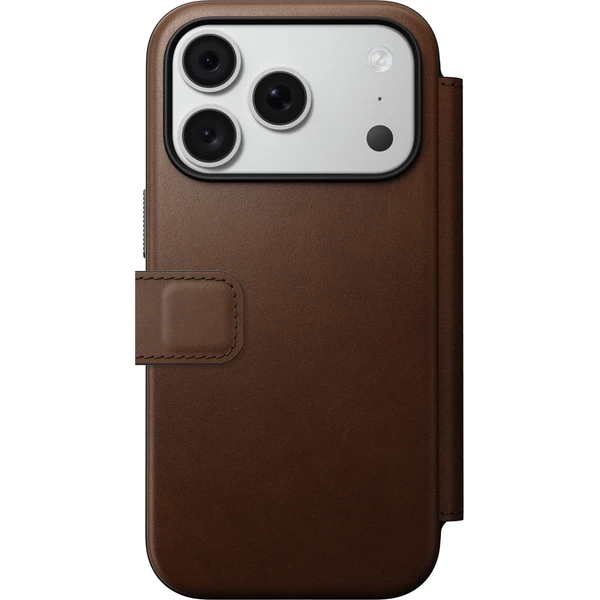 Nomad Modern Leather Folio MagSafe kožené puzdro iPhone 17 Pro/18 Pro Brown - Puzdra - Obrázok ce5ef326722f4cea88fd24290014670c