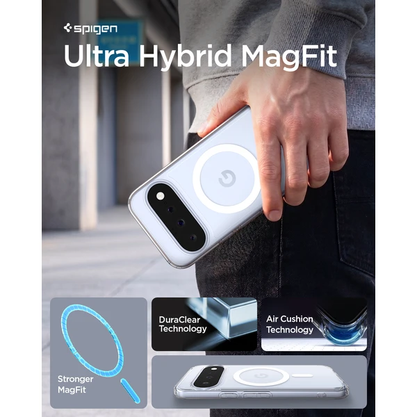 Spigen Ultra Hybrid MagSafe, číro-biela - Google Pixel 11 - Puzdra - Obrázok ce6e149775ce419e83d66b692123c445