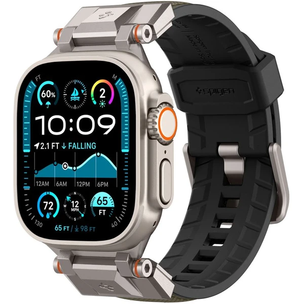 Spigen DuraPro Armor remienok Apple Watch Ultra 49/46/45/44/42mm tmavo zelený - Remienky - Obrázok cead2aee9de84bcfafd6c350c11590af