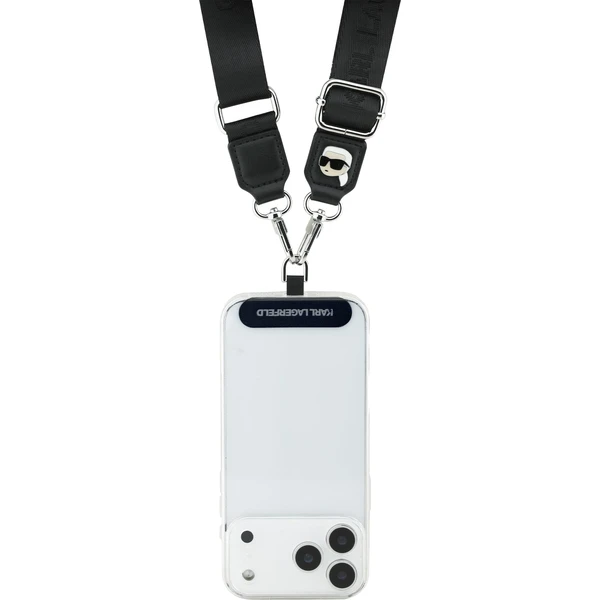 Karl Lagerfeld Universal Crossbody popruh Karl Patch čierny - Popruhy a crossbody - Obrázok ceb7bc311c1944e38737d56f19a4f4bb