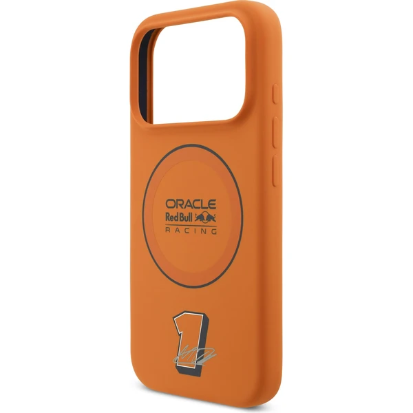 Oracle Red Bull Racing Silicone Blue Ring MagSafe kryt iPhone 17 Pro oranžový - Puzdra - Obrázok ced37dc993344d50878599e67d277ac5