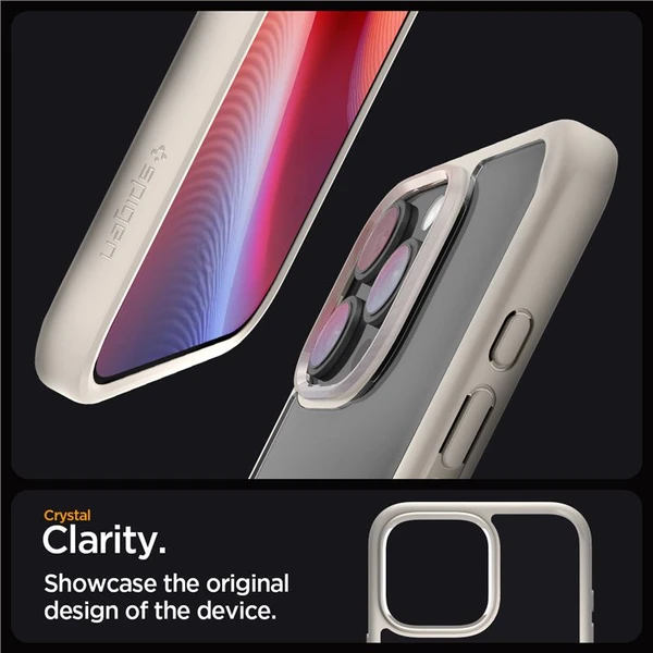 Spigen Ultra Hybrid kryt iPhone 16 Pro natural titanium - Puzdra - Obrázok cef00c9ad54b49da96e09ba3e2557b2f