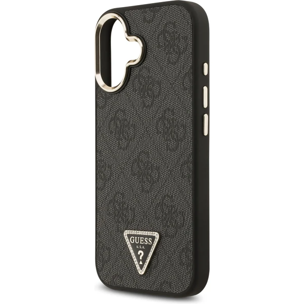 Guess PU Leather 4G Triangle Logo Gold Frame MagSafe kryt iPhone 17 čierny - Puzdra - Obrázok cefe6e568a234c2e9bdb2084388f5ab8