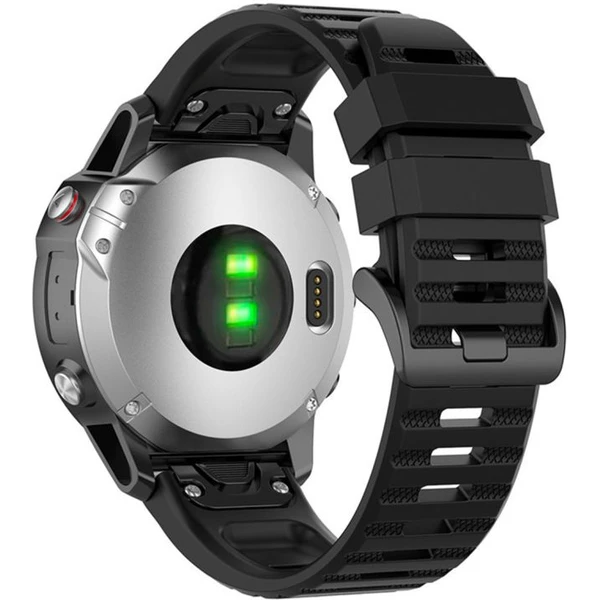 Silikónový remienok FIXED Silicone Strap pre Garmin QuickFit 22mm, čierny - Remienky - Obrázok cf026c6819614b7082a43917457df9da