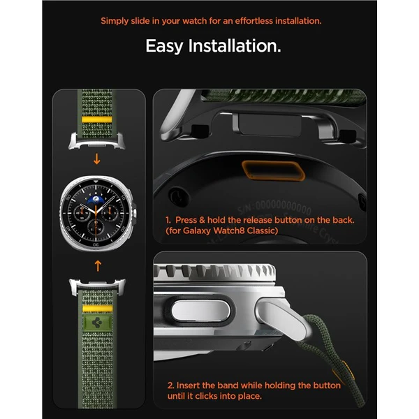 Spigen Athlex Air Band remienok Samsung Galaxy Watch8 46/44/40mm zelený - Remienky - Obrázok cf052adbc5344d7295092c1ac1041fcf