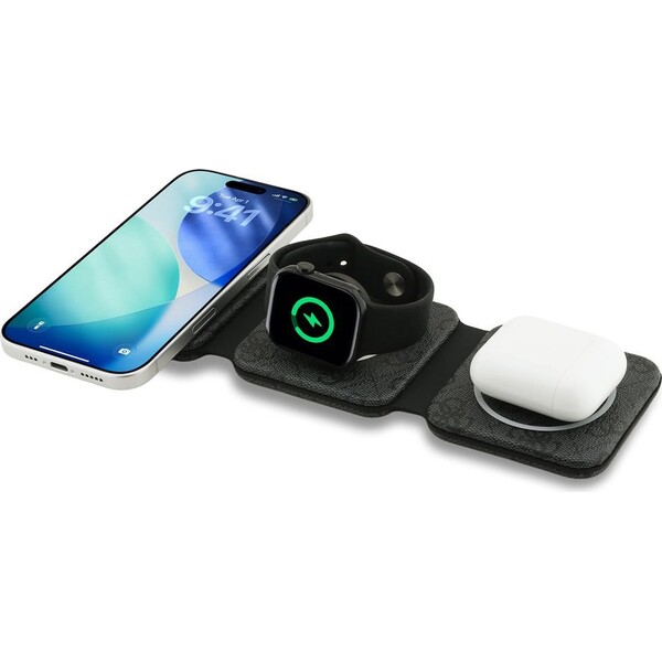 Guess PU 4G MagSafe bezdrôtová nabíjačka 3v1 čierna - Nabíjačky - Obrázok cf07483b98d344a5bfc647ef52192a4a