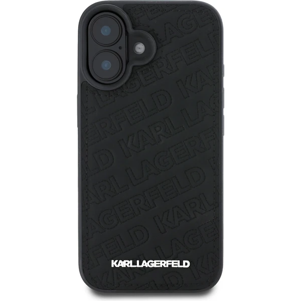 Karl Lagerfeld PU Quilted Pattern kryt pre iPhone 16 čierny - Puzdra - Obrázok cf21149fff324c408c1d14cdcda78b27