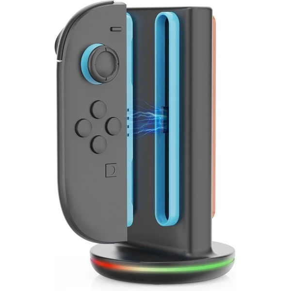 iPega SW2051 Nabíjacia Stanica s RGB pre JoyCon Ovládače Nintendo Switch 2 čierna - Nabíjačky - Obrázok cf2f6d900ffe4847b0c4891b0af51801