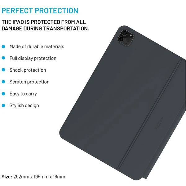 FIXED Typee puzdro s bezdrôtovou klávesnicou iPad Pro 11" (18-22)/iPad Air 11" (20-26), CZ, čierna - Puzdra s klávesnicou - Obrázok cf6a709c62554a44a444bef68bdffe6e