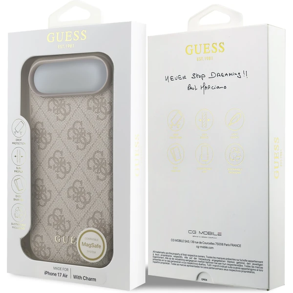 Guess 4G Charm kryt iPhone Air ružový - Puzdra - Obrázok cf7d8b8887644070ac1ba230a26135c3