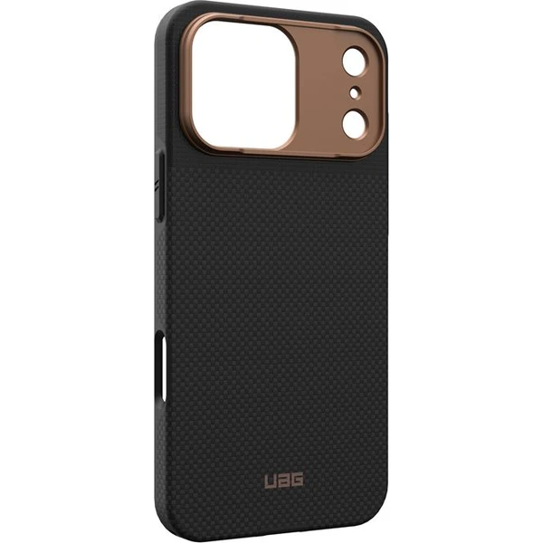 UAG Fibr Armr MagSafe kryt iPhone 17 Pro Max kevlar čierny/bronzový - Puzdra - Obrázok cf910dca72fe45e69b8e6afa48caeebf