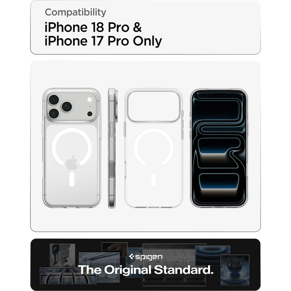 Spigen Liquid Crystal MagSafe kryt iPhone 18 Pro/17 Pro clear white - Puzdra - Obrázok cf9445114a8d459eafdd9c60d1a33a65
