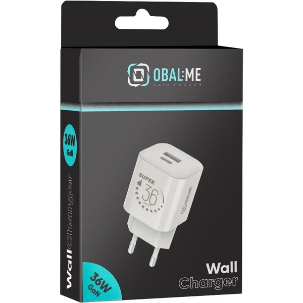 OBAL:ME GaN nabíjačka USB-A/USB-C (36W) biela - Nabíjačky - Obrázok cfa14b6a20ca4c74bd9dee2843da3cfe