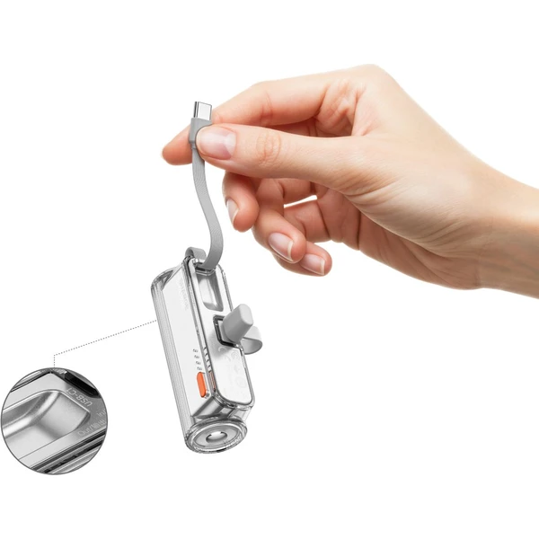 SHARGE Flow Mini 2 USB-C powerbanka (22.5 W) strieborná - Powerbanky - Obrázok cffcb895e5444f509b13b432b3023d8f