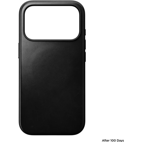 Nomad Modern Leather (Horween) MagSafe kožený kryt iPhone 18 Pro Black - Puzdra - Obrázok d02c0b8604154d84a486a6fbd2f55158
