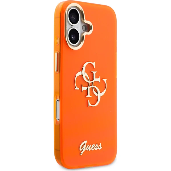 Guess IML 4G Script Metal Logo kryt iPhone 17 oranžový - Puzdra - Obrázok d03100f9c88a4603982b38ea3869ea71