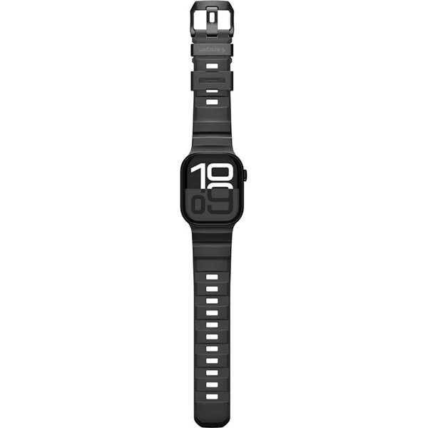 Spigen Silikónový remienok Apple Watch 49/46/45/44mm čierny - Remienky - Obrázok d049eb90816441118f16b79320a53f90