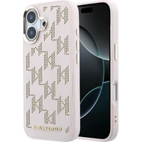 Karl Lagerfeld PU Perforated Monogram MagSafe kryt iPhone 17 ružový - Puzdra