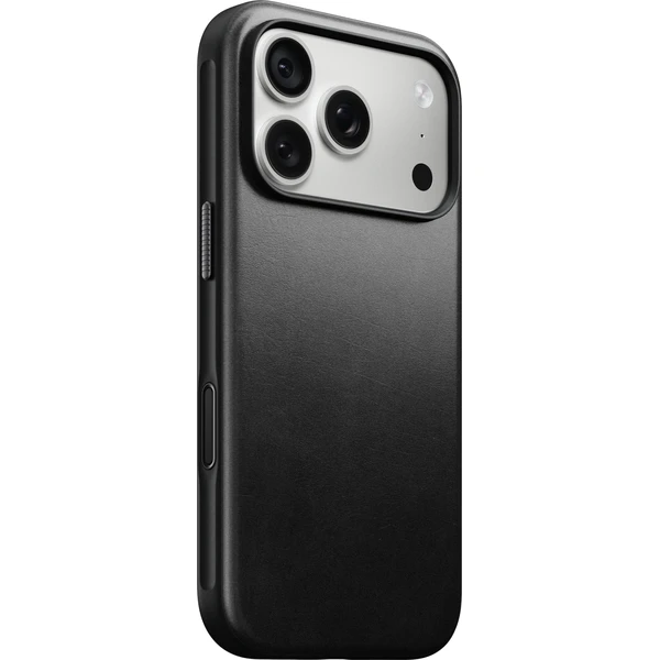 Nomad Modern Leather (Horween) MagSafe kožený kryt iPhone 17 Pro/18 Pro Black - Puzdra - Hlavný obrázok