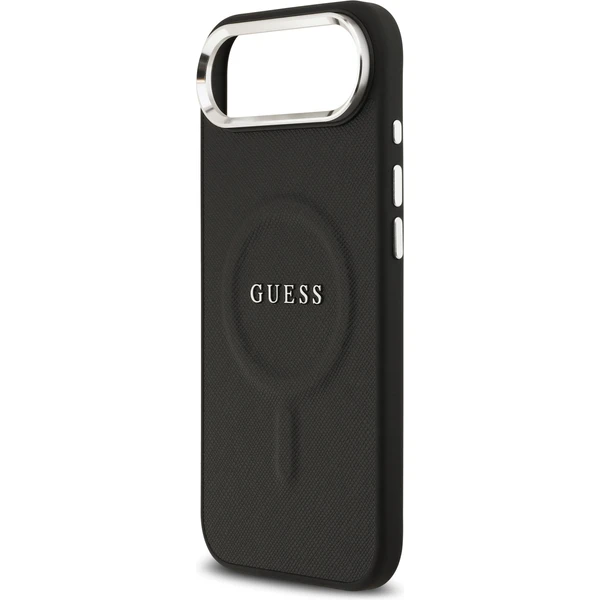 Guess PU Saffiano MagSafe kryt iPhone Air čierny - Puzdra - Obrázok d0a2ca21554f4b77b225f676237d6da6
