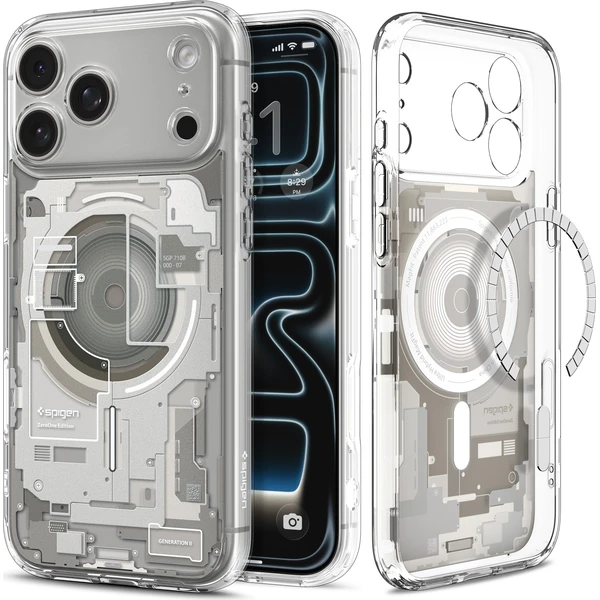 Spigen Ultra Hybrid MagSafe kryt iPhone 18 Pro Max/17 Pro Max zero one prírodný titán - Puzdra - Obrázok d0bb409fbcd846c1ba6d8b04c4ae6591