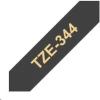Brother TZe-344 páska zlatá na čiernom 18 mm - Pásky pre štítkovače