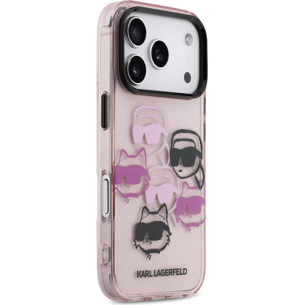 Karl Lagerfeld IML Multi K&CH Heads Zadný Kryt pre iPhone 17 Pro ružový - Puzdra - Obrázok d0cd40ac673a447bb01f5b0697e0eaf5