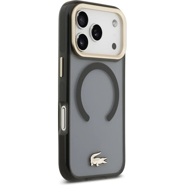 Lacoste PC/TPU Frosted Finish Gold Logo MagSafe kryt iPhone 17 Pro čierny - Puzdra - Obrázok d0f1eaba15064cc2b525dfdfe9c7fc1a