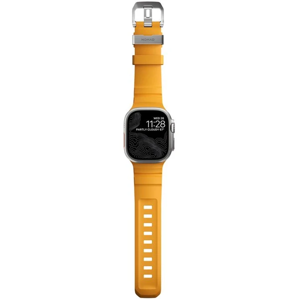 Nomad Rocky Point Band remienok Apple Watch 49/45/44/42mm strieborný/žltý - Remienky - Obrázok d1100628e64445599ee565c3244f0eb0