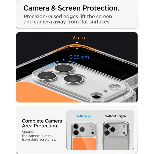 Spigen Ultra Hybrid T MagSafe kryt iPhone 18 Pro/17 Pro lesklá oranžová - Puzdra - Obrázok d112abb56a6145acbb4317a4ab81b09b