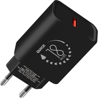 Obal:Me nabíjačka USB-A (18W) čierna - Nabíjačky
