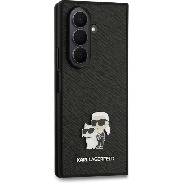 Karl Lagerfeld PU Saffiano Karl and Choupette kryt Samsung Galaxy Z Fold 7 čierny - Puzdra - Obrázok d12694f53aa84eaf86347387d3bb91e9