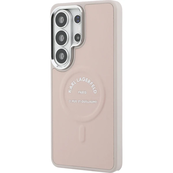 Karl Lagerfeld PU RSG Logo Magnetický kryt Samsung Galaxy S26 Ultra ružový - Puzdra - Obrázok d13cd957263e4d6d8cb923a0fac9589a