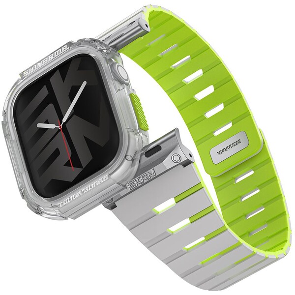 E-shop SKINARMA Gemini + Atóm remienok a kryt Apple Watch 42mm limetkový (neónový)