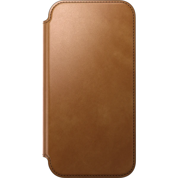 Nomad Modern Leather Folio MagSafe kožené puzdro iPhone 17 Pro Max/18 Pro Max English Tan - Puzdra - Obrázok d15ff3d097834670a4bb29a4bf94f7e8