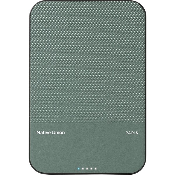 Native Union (Re)Classic Magnetic Power Bank Qi2 5000mAh zelená - Powerbanky - Hlavný obrázok