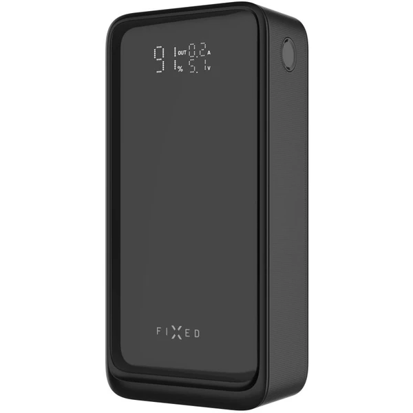 FIXED Zen2 30 Plus powerbanka s LCD displejom a PD 65W, 30 000 mAh, čierna - Powerbanky - Hlavný obrázok