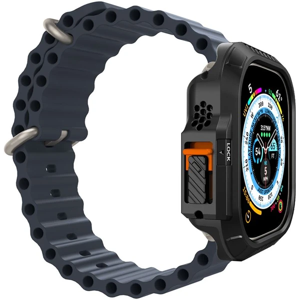 Spigen Lock Fit kryt Apple Watch Ultra 3/2/1 (49mm) čierny - Puzdra - Obrázok d19f012c1ce743fcaa281cbba84bbfc4