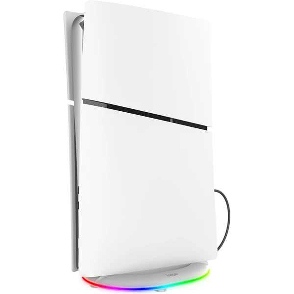 iPega P5S035SA vertikálny stojan s USB-A a RGB pre PS5 Slim/PS5 Pre biely - Stojany - Obrázok d1b4e5872f5748358054cf09cad38e36