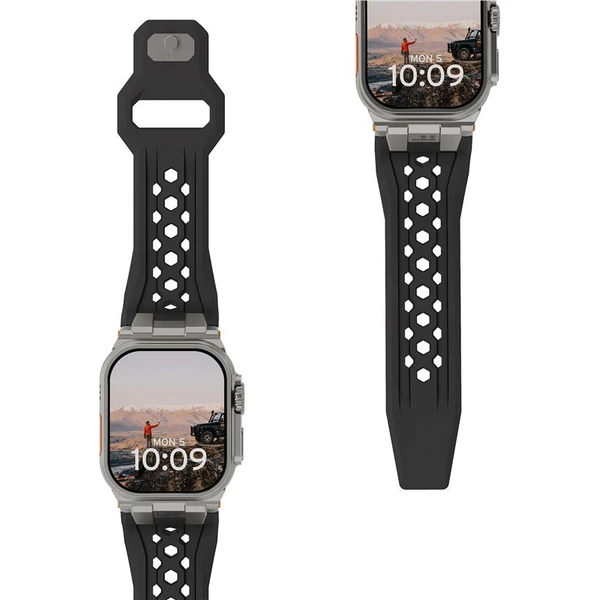 UAG Monarch Strap remienok Apple Watch 49/46/45/44/42mm čierny/titán - Remienky - Obrázok d1b644e02732486fa785e9a7203cb64f