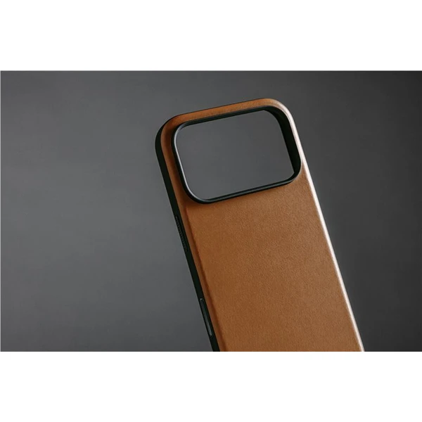 Nomad Modern Leather Case MagSafe kožený kryt iPhone 17 Pro Max English Tan - Puzdra - Obrázok d1c98e5db2d444e1b60321baa859bb90