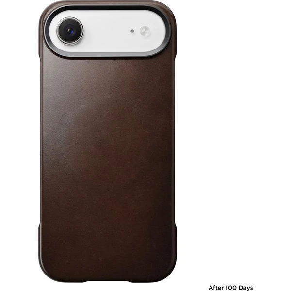 Nomad Traditional Leather Case (Horween) MagSafe kožený kryt iPhone Air Rustic Brown - Puzdra - Obrázok d1d3b7668e8e4321a6a42573a96c6512