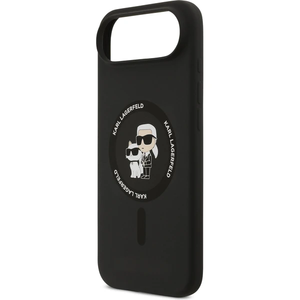 Karl Lagerfeld Liquid Silicone Karl a Choupette MagSafe kryt iPhone Air čierny - Puzdra - Obrázok d1deb388564d4f97ac0c2663446863f8