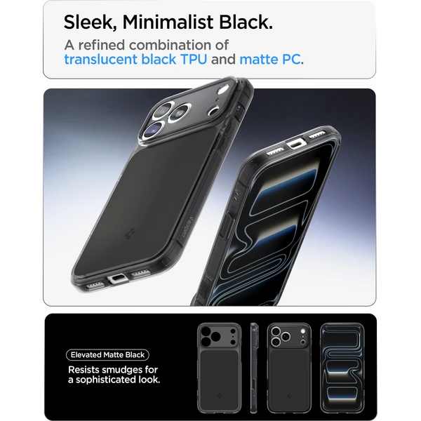 Spigen Ultra Hybrid T MagSafe kryt iPhone 18 Pro/17 Pro matná čierna - Puzdra - Obrázok d1e3ab055df648b1acbe7c4526d38152