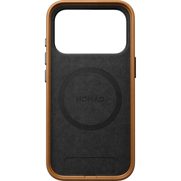 Nomad Traditional Leather MagSafe kožený kryt iPhone 18 Pro English Tan - Puzdra - Obrázok d1f7254d1fd24395aed04ad4a3c03f75