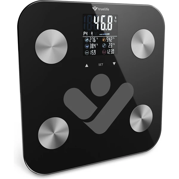 TrueLife FitShape S6 BT múdra váha čierna - Inteligentné váhy - Obrázok d20b4965d478433c93b422b8496a02cb
