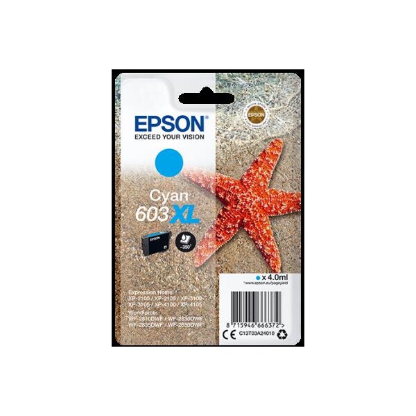 Epson 603XL Starfish azúrový