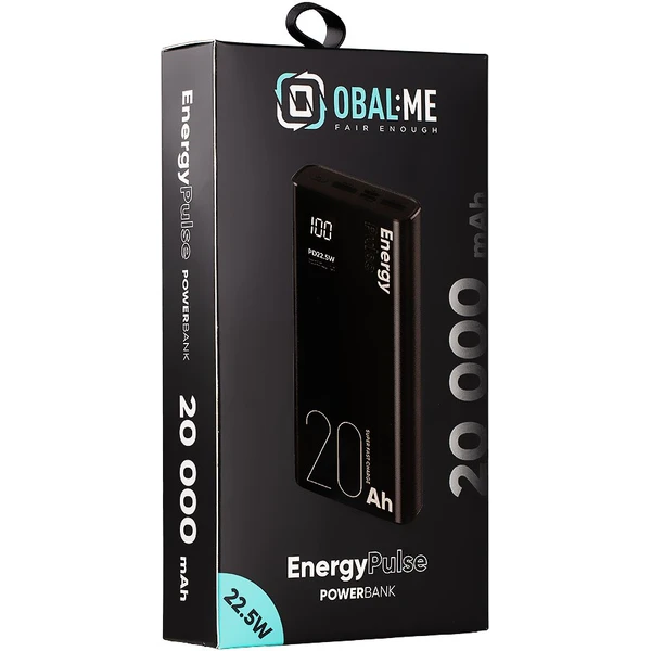 OBAL:ME EnergyPulse Powerbanka 20000mAh (22.5W) čierna - Powerbanky - Obrázok d2218236af344a47b83d4119d100d36b