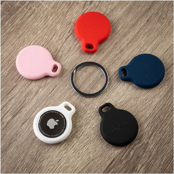 FIXED Silky silikónové púzdro Apple AirTag 4ks, 2x čierne + 2x biele - Puzdra - Obrázok d22b959b4bd3437887b36b48946a9aa3