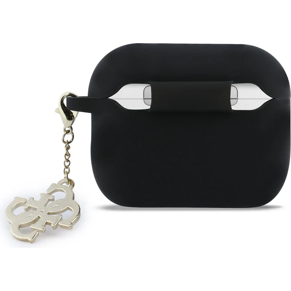 Guess 4G Charm Silikónový obal AirPods Pro 3 čierny - Puzdra - Obrázok d24a620fc5b2499497d5b4696cfcab0a